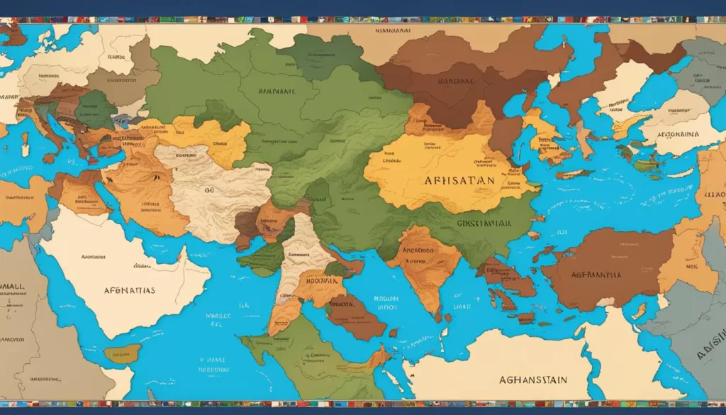 Indo-European languages map in Afghanistan Indo-European languages map in Afghanistan