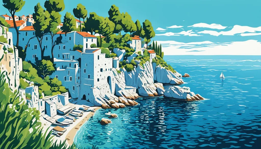 Adriatic Sea along the Dalmatian Coast