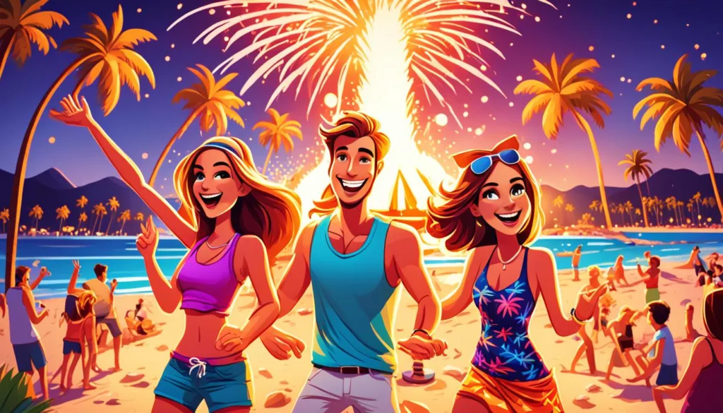 Beach parties Indonesia