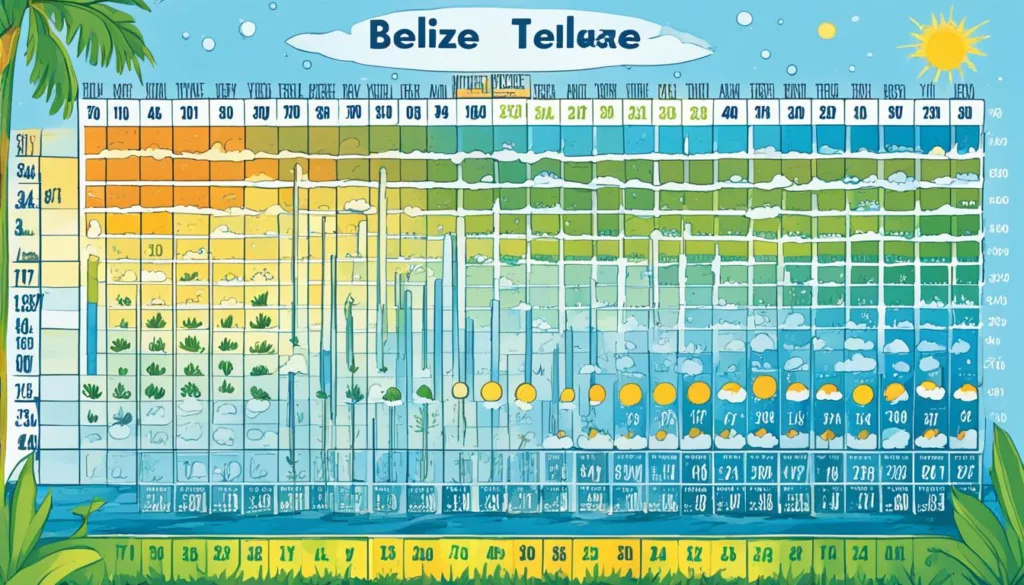Belize weather by month