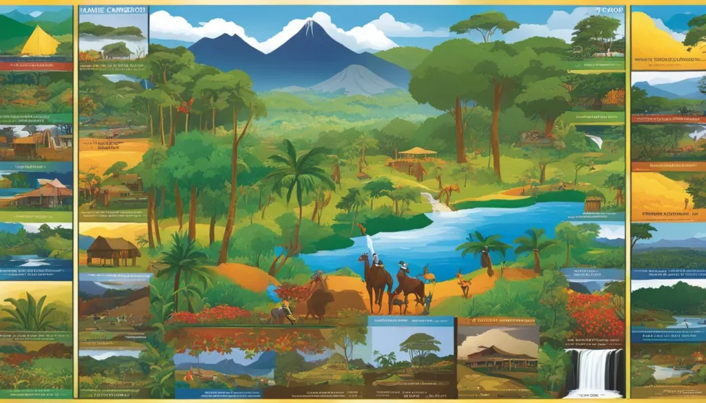 Cameroon monthly weather chart and events