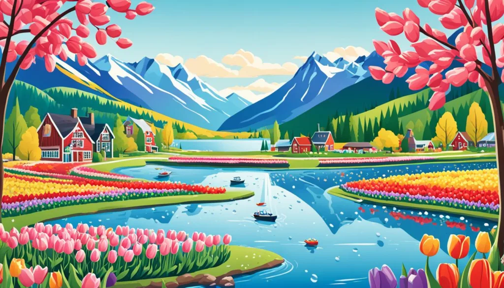 Canada tourist season in Spring Canada tourist season in Spring