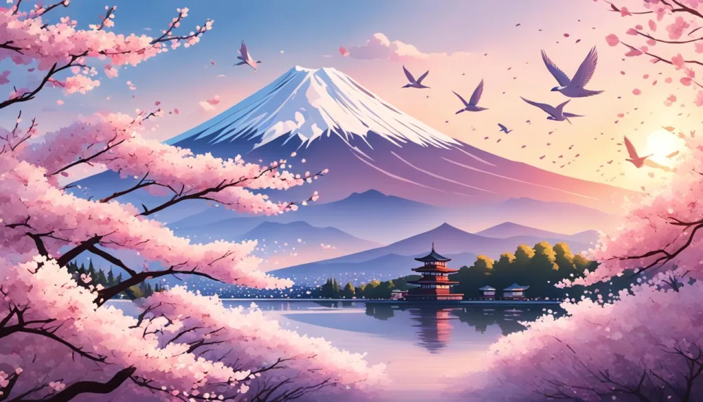 Cherry blossoms in Japan