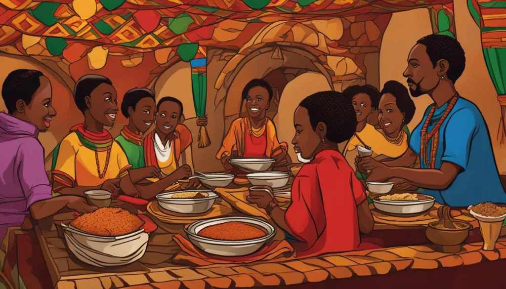 Ethiopian restaurant atmosphere Ethiopian restaurant atmosphere