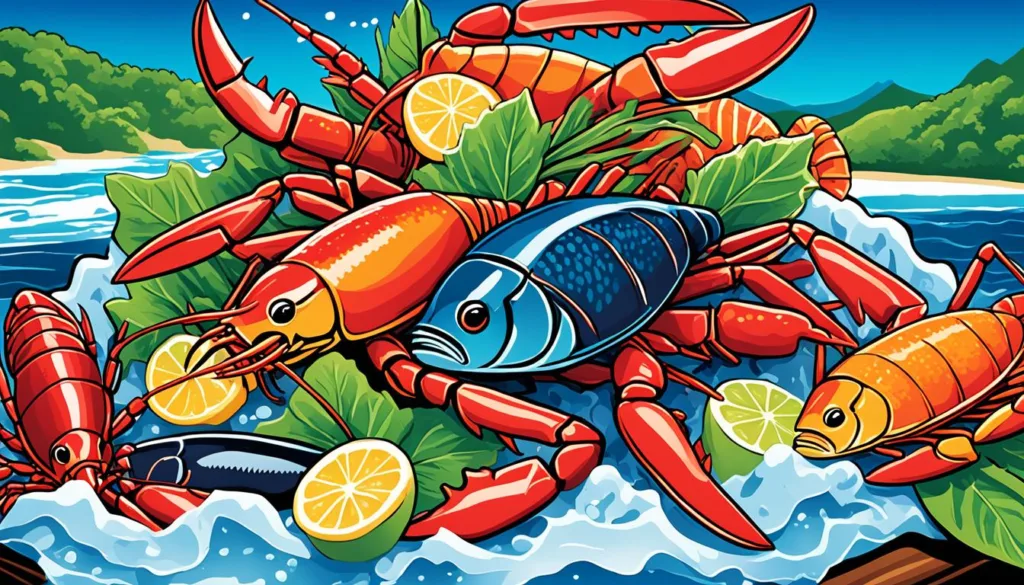 Fresh Dominican seafood Fresh Dominican seafood