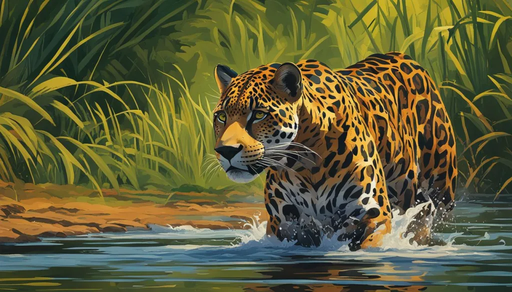 Jaguar in the Pantanal Brazil