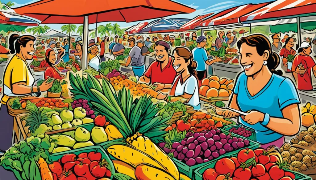 Local Polynesian Market Life