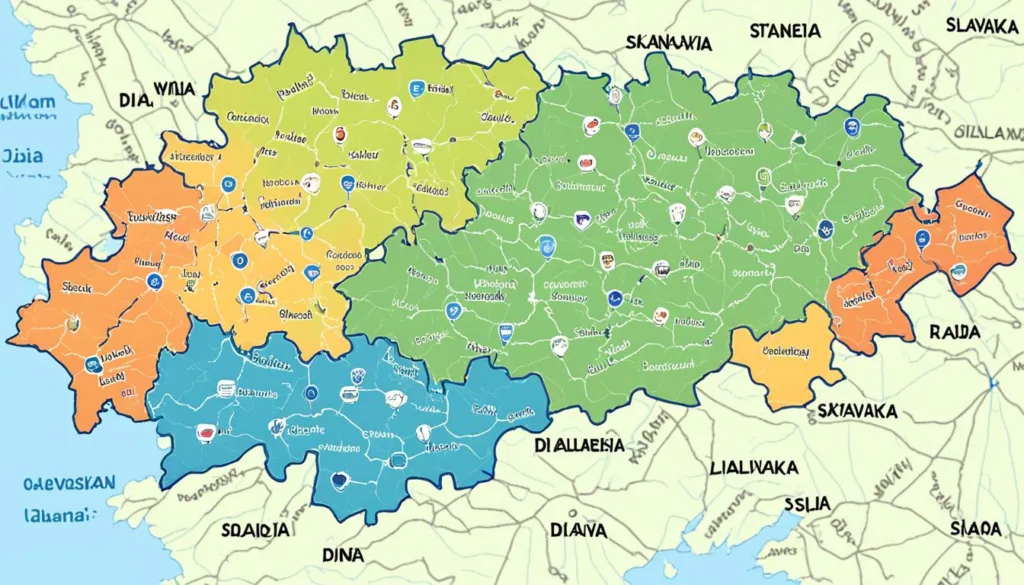 Map of Slovakian Dialects