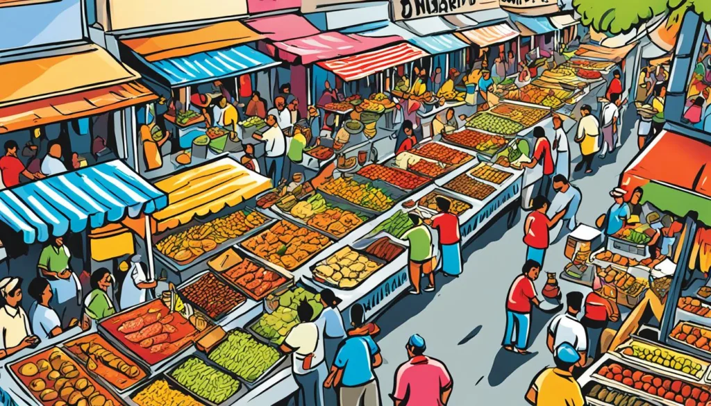 Mauritian street food art