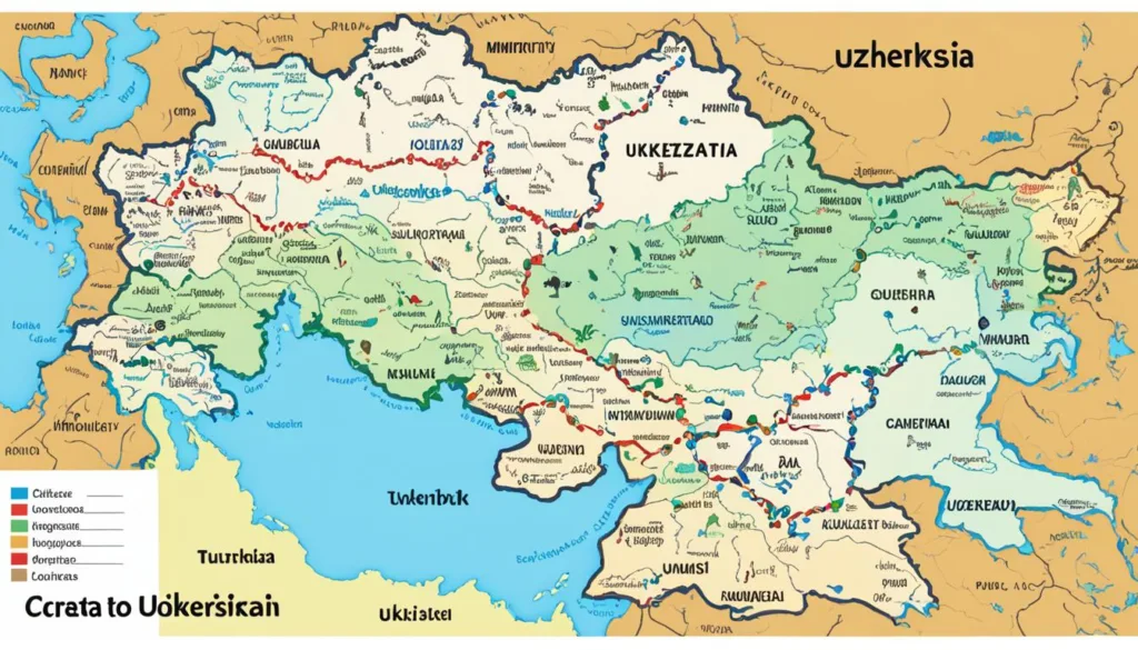 Minority Languages Uzbekistan Map