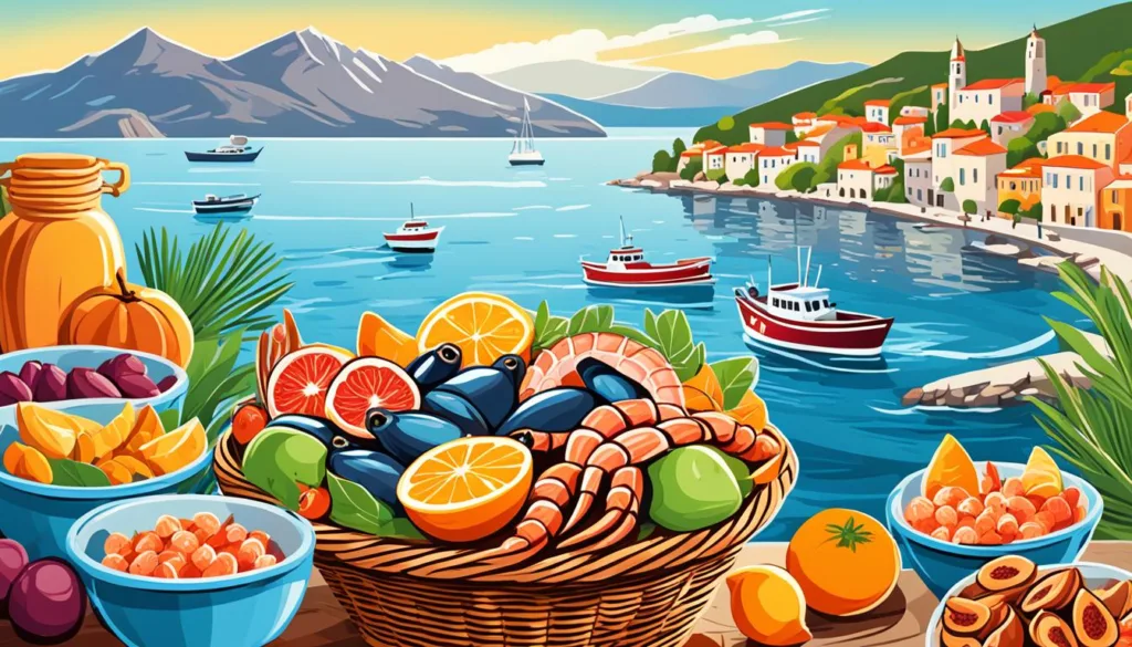 Montenegrin Seafood and Orchard Delights Montenegrin Seafood and Orchard Delights