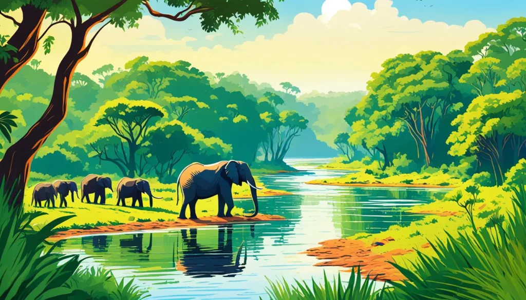 Nimule National Park Scenery Nimule National Park Scenery