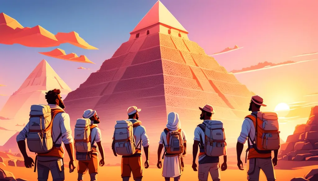 Nubian pyramid exploration Nubian pyramid exploration