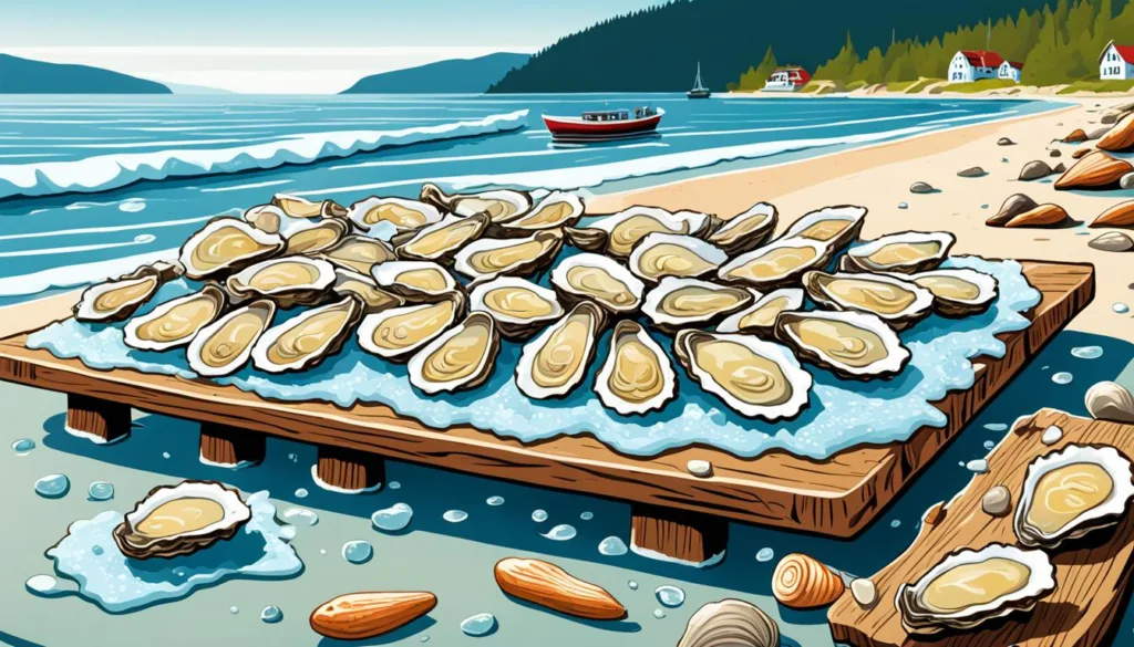 Oysters from Limfjord Oysters from Limfjord