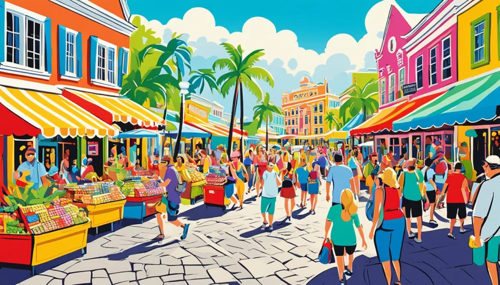 Peak Season in Bahamas Crowd Peak Season in Bahamas Crowd