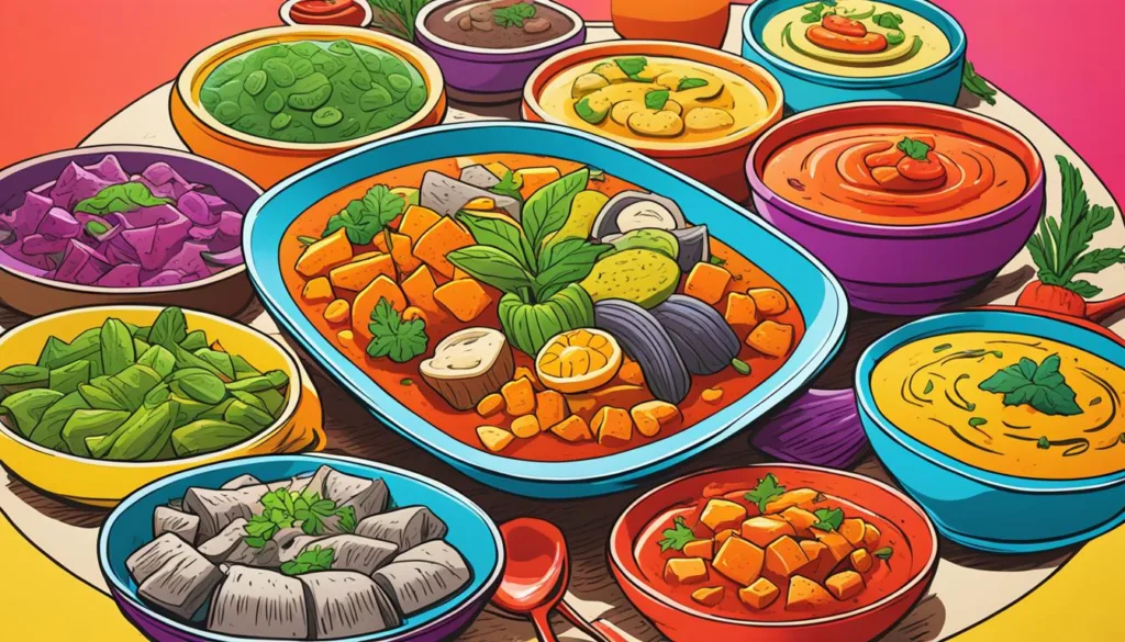 Traditional Cameroonian dishes