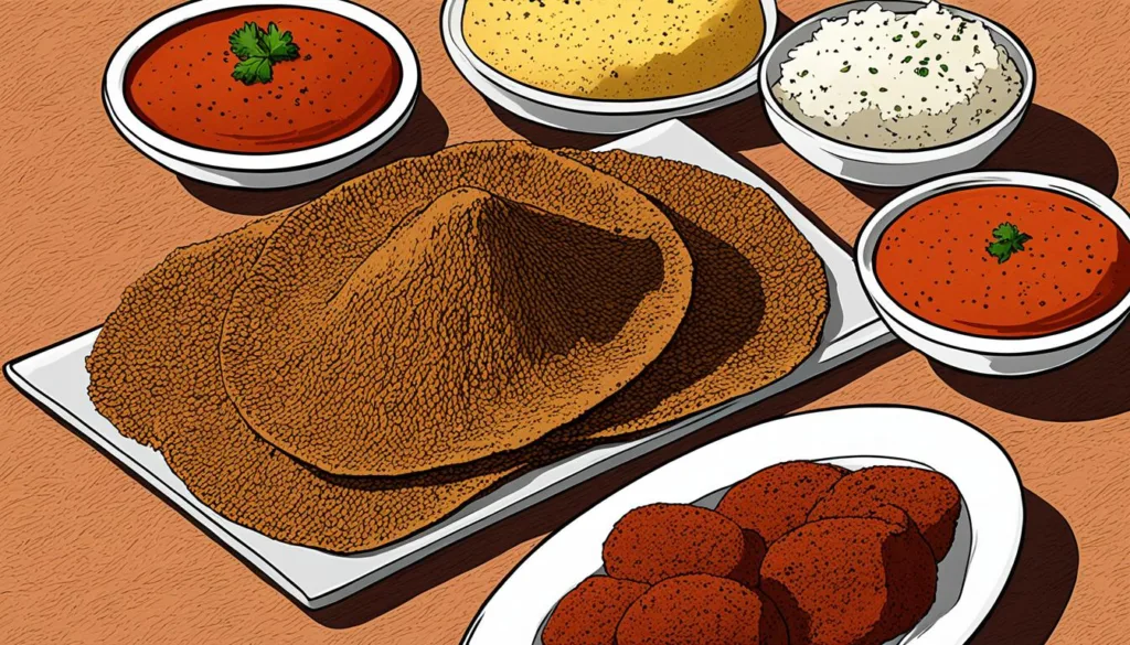 Traditional Djiboutian injera Traditional Djiboutian injera