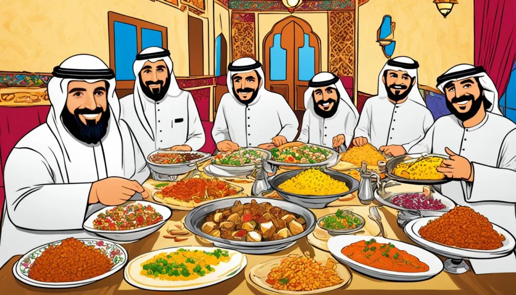 Traditional Kuwaiti dining Traditional Kuwaiti dining