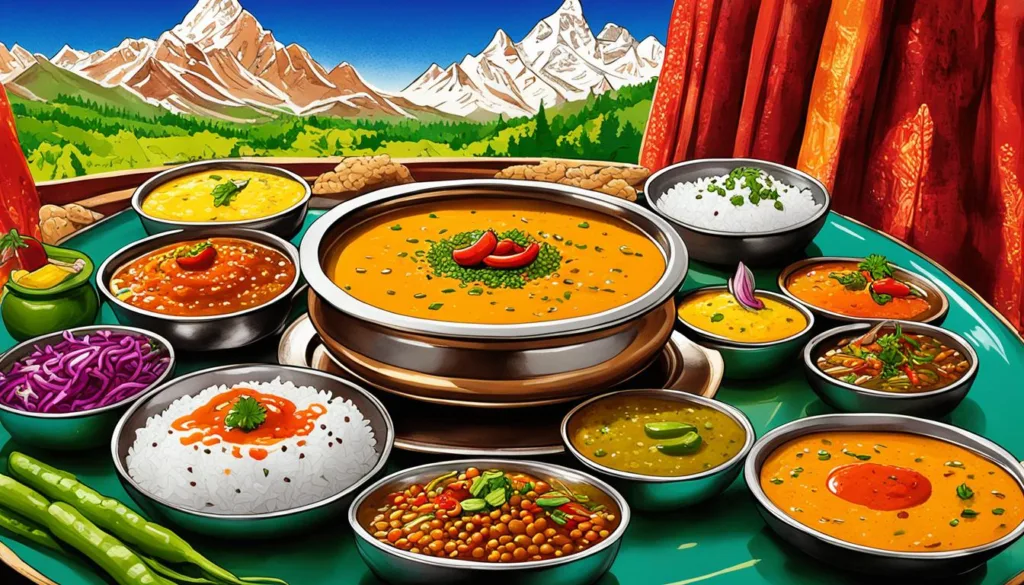 Traditional Nepalese Dal Bhat Dish
