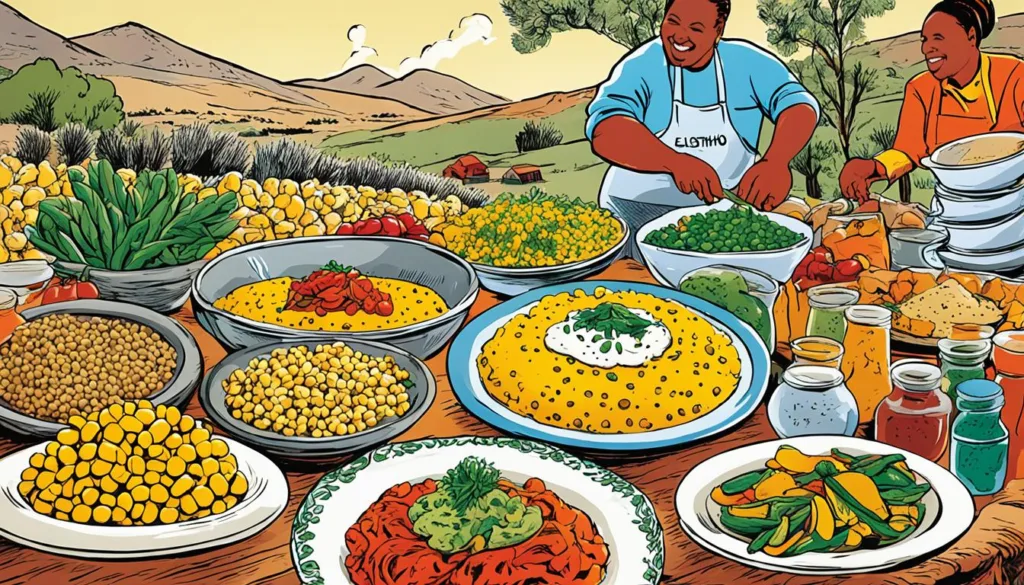 Traditional dishes of Lesotho