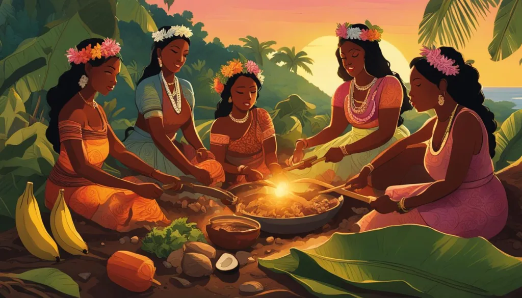 Traditional lovo pit preparation Traditional lovo pit preparation